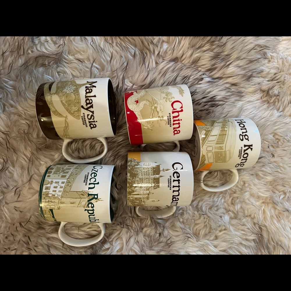 Starbucks Coffee mug collection of 5